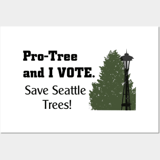 Pro Tree and I Vote noQR Posters and Art